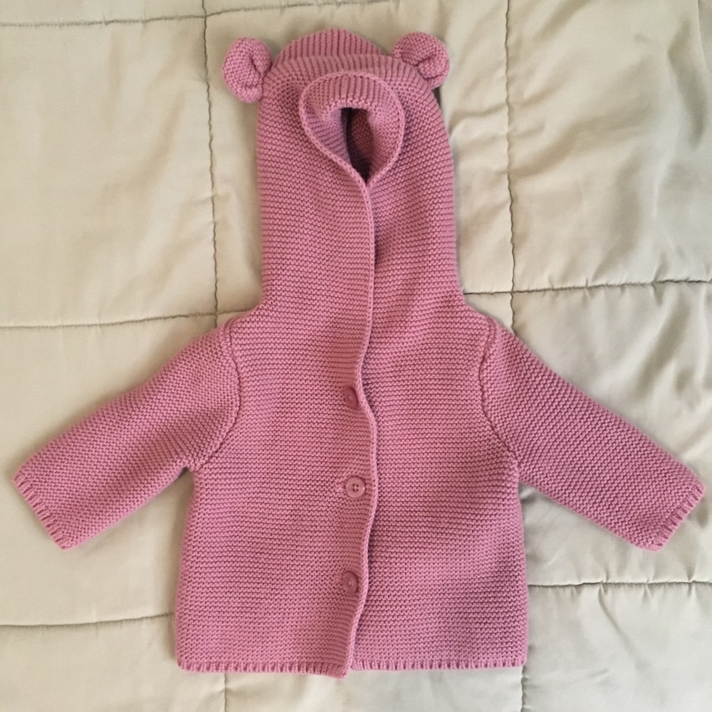 babyGap light purple hooded sweater